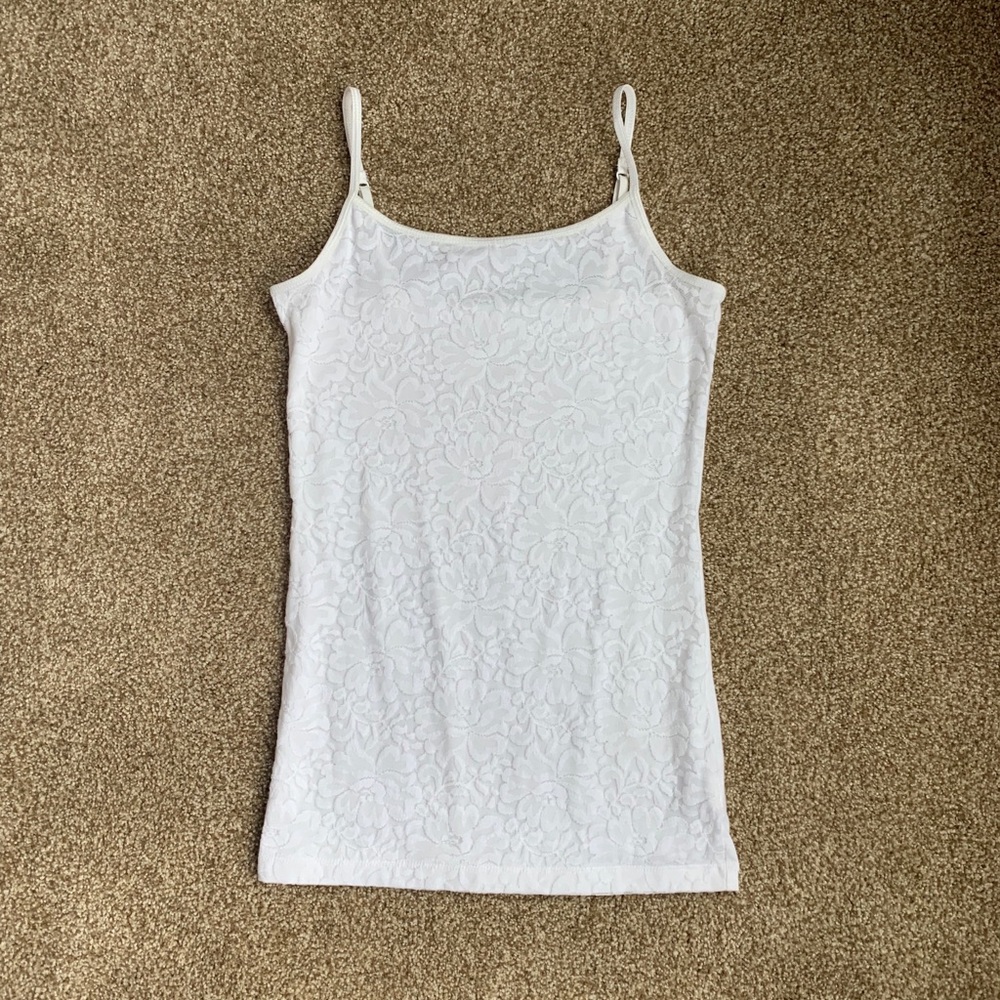 aeropostale white lace favorite cami